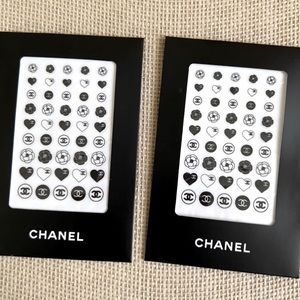 2pc CHANEL nail art stickers